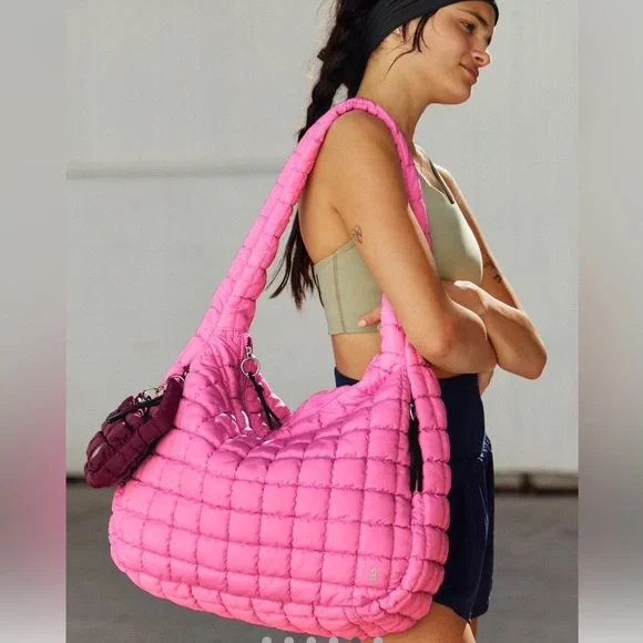 Free People Quilted Carry All Bag - Picture 1 of 3